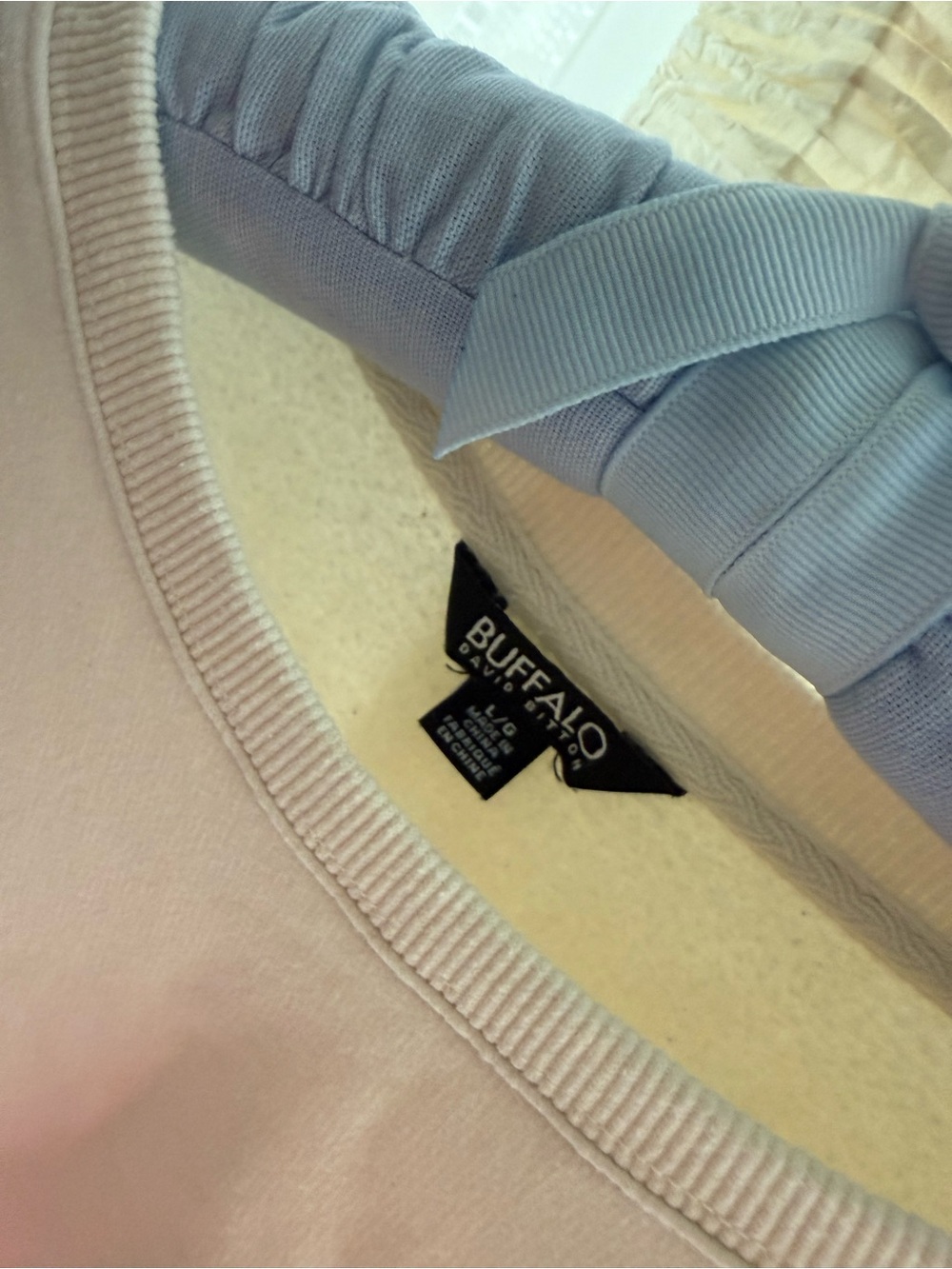 Buffalo David Bitton Pale Pink Crewneck Tee
